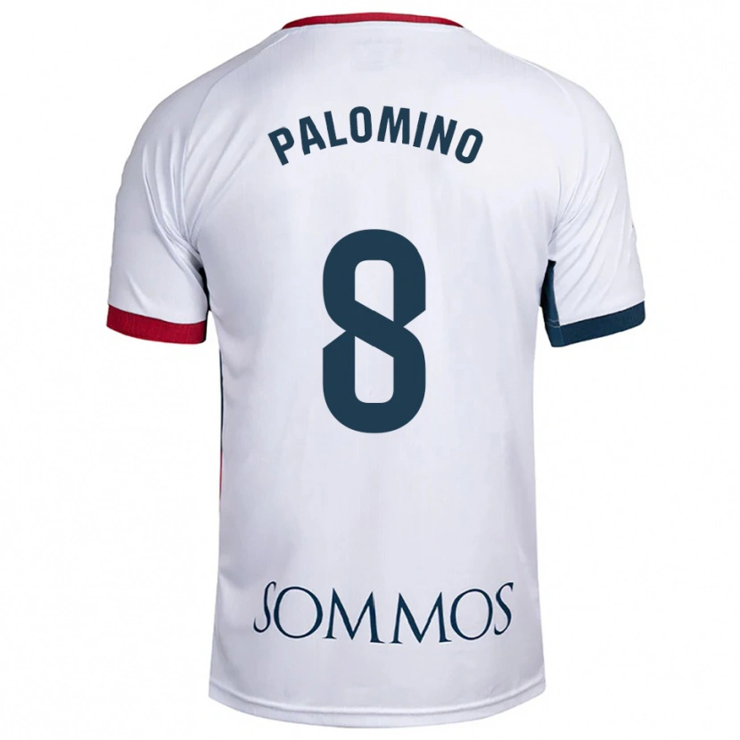Danxen Homem Camisola Laura Palomino #8 Branco Vermelho Alternativa 2025/26 Camisa Brasil