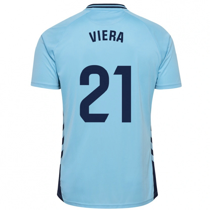 Danxen Homem Camisola Jonathan Viera #21 Azul Celeste Alternativa 2025/26 Camisa Brasil