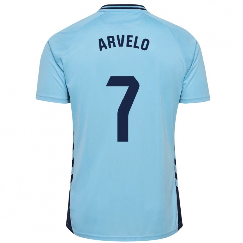 Danxen Homem Camisola Adam Arvelo #7 Azul Celeste Alternativa 2025/26 Camisa Brasil