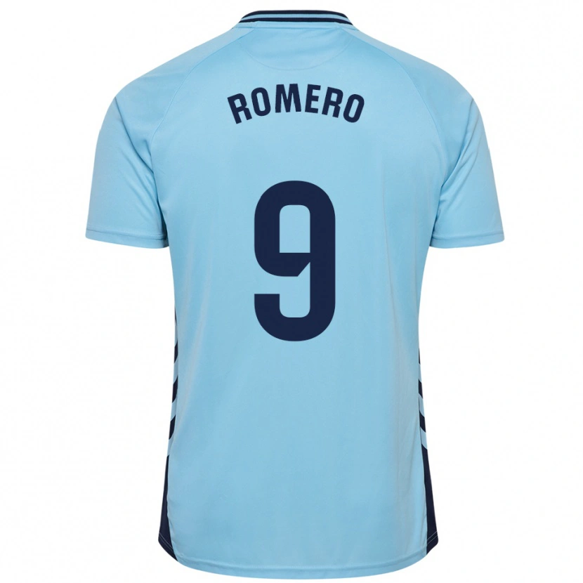 Danxen Homem Camisola Elías Romero #9 Azul Celeste Alternativa 2025/26 Camisa Brasil