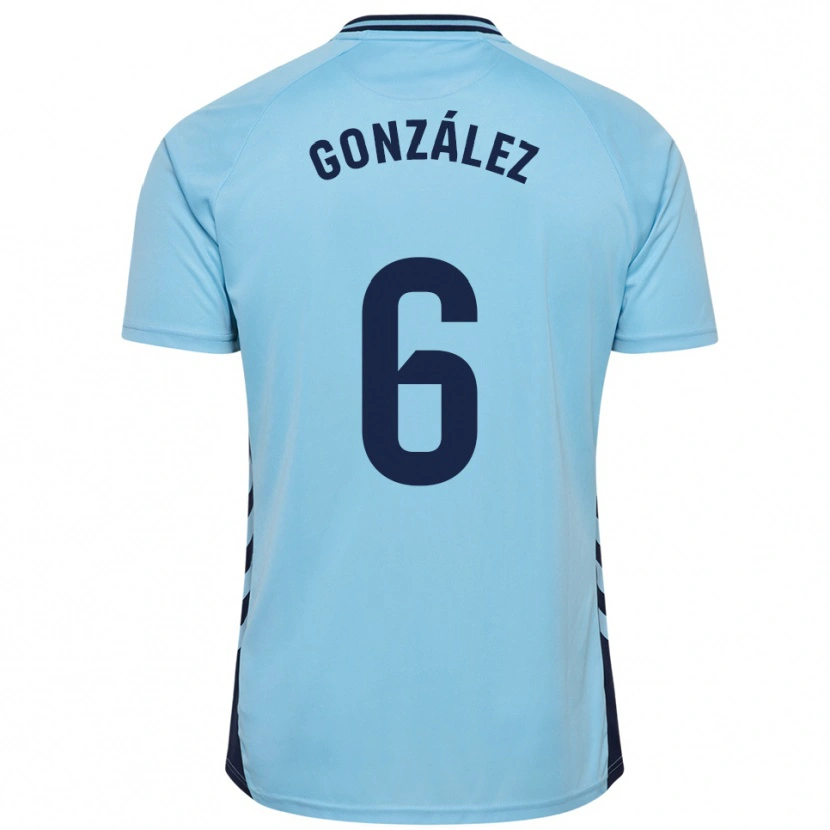 Danxen Homem Camisola Fabio González #6 Azul Celeste Alternativa 2025/26 Camisa Brasil