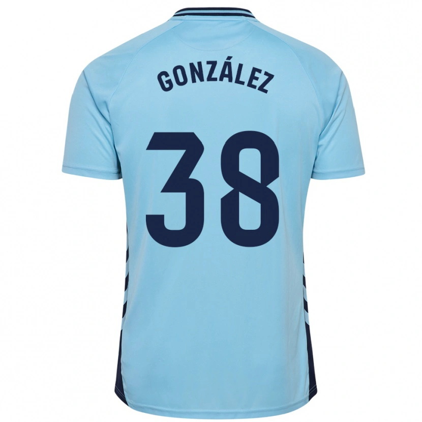 Danxen Homem Camisola Josito González #38 Azul Celeste Alternativa 2025/26 Camisa Brasil