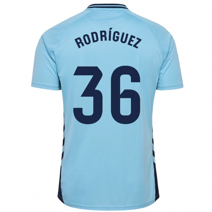 Danxen Homem Camisola Arturo Rodríguez #36 Azul Celeste Alternativa 2025/26 Camisa Brasil