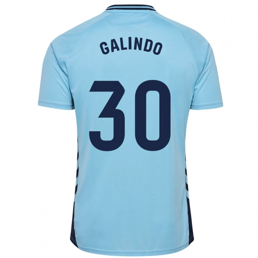 Danxen Homem Camisola Cristian Galindo #30 Azul Celeste Alternativa 2025/26 Camisa Brasil