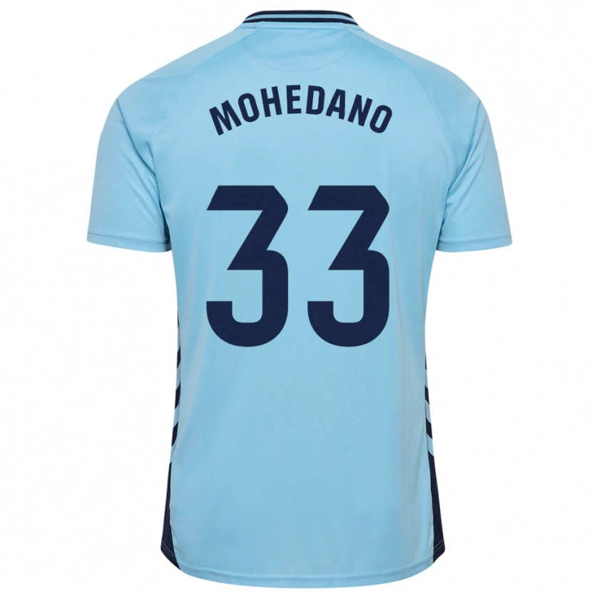 Danxen Homem Camisola Eduard Mohedano #33 Azul Celeste Alternativa 2025/26 Camisa Brasil