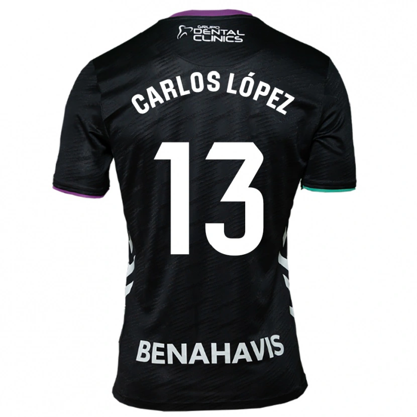 Danxen Homem Camisola Carlos López #13 Preto Roxo Verde Alternativa 2025/26 Camisa Brasil