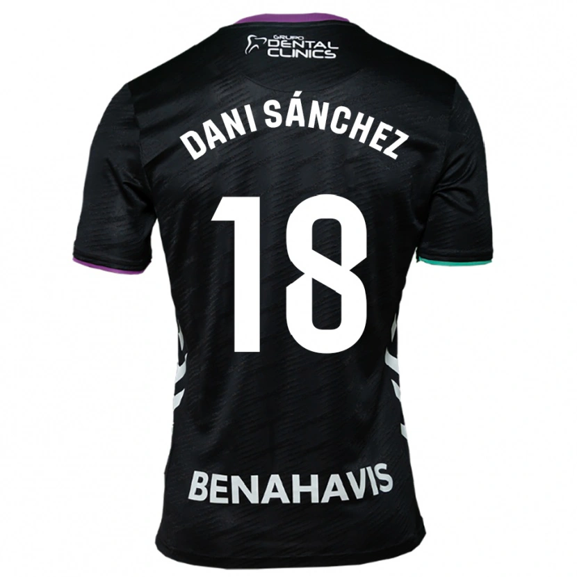 Danxen Homem Camisola Dani Sánchez #18 Preto Roxo Verde Alternativa 2025/26 Camisa Brasil