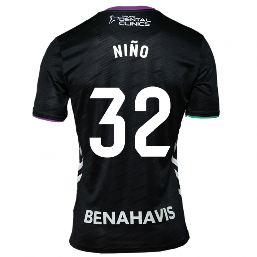 Danxen Homem Camisola Adrián Niño #32 Preto Roxo Verde Alternativa 2025/26 Camisa Brasil