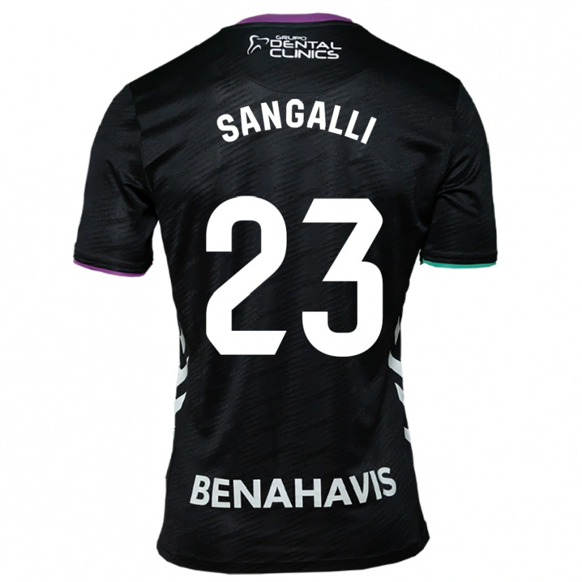 Danxen Homem Camisola Luca Sangalli #23 Preto Roxo Verde Alternativa 2025/26 Camisa Brasil