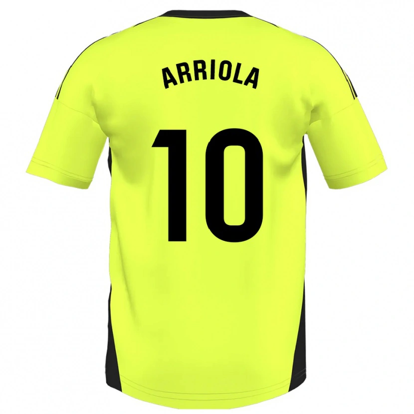 Danxen Homem Camisola Marcos Arriola #10 Amarelo Fluorescente Alternativa 2025/26 Camisa Brasil