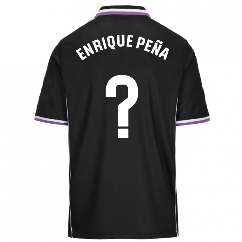 Danxen Homem Camisola Enrique Peña #0 Roxo Preto Alternativa 2025/26 Camisa Brasil