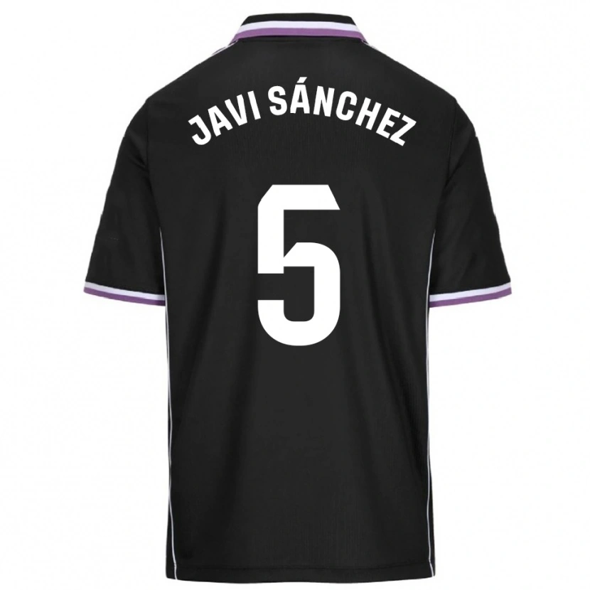 Danxen Homem Camisola Javi Sánchez #5 Roxo Preto Alternativa 2025/26 Camisa Brasil