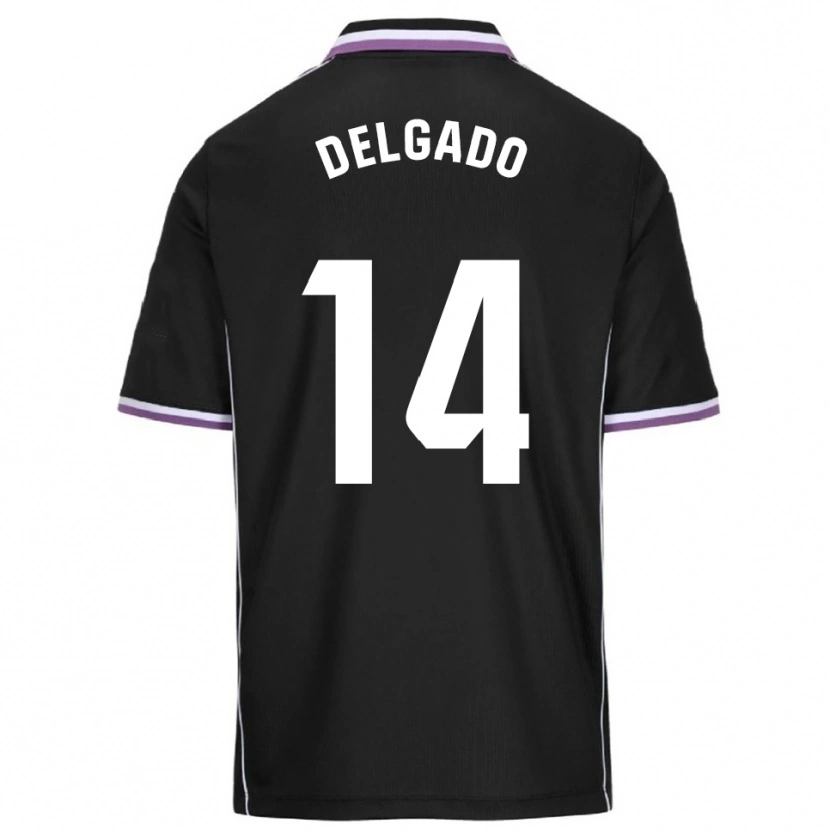 Danxen Homem Camisola Jorge Delgado #14 Roxo Preto Alternativa 2025/26 Camisa Brasil