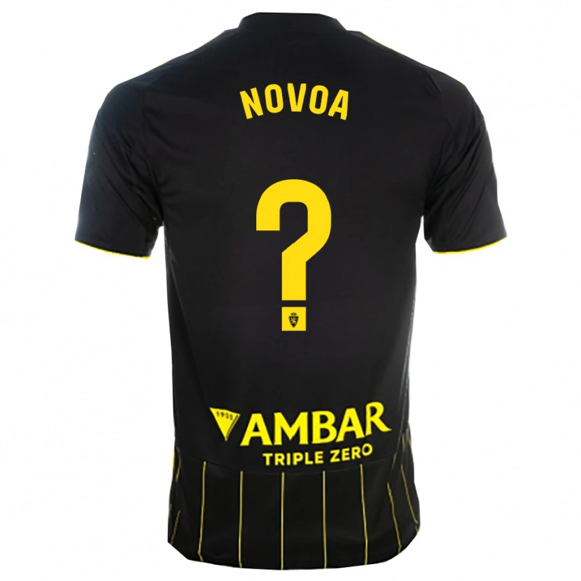Danxen Homem Camisola Andrei Novoa #0 Preto Amarelo Alternativa 2025/26 Camisa Brasil