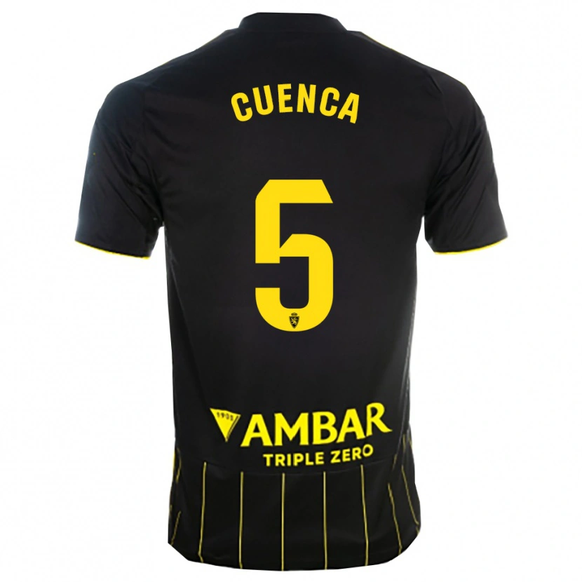 Danxen Homem Camisola Marcos Cuenca #5 Preto Amarelo Alternativa 2025/26 Camisa Brasil