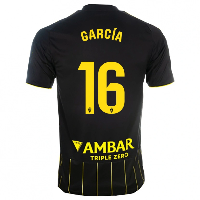 Danxen Homem Camisola Iker García #16 Preto Amarelo Alternativa 2025/26 Camisa Brasil