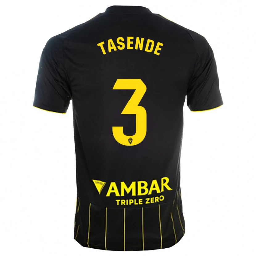 Danxen Homem Camisola Dani Tasende #3 Preto Amarelo Alternativa 2025/26 Camisa Brasil