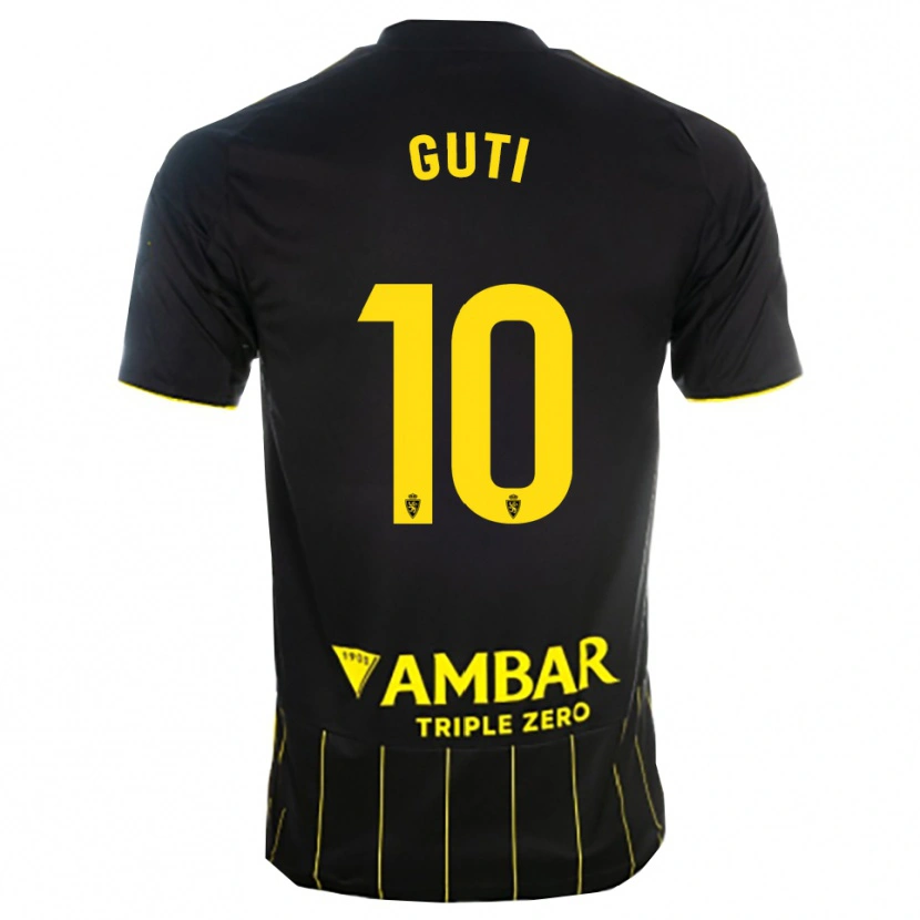 Danxen Homem Camisola Raúl Guti #10 Preto Amarelo Alternativa 2025/26 Camisa Brasil