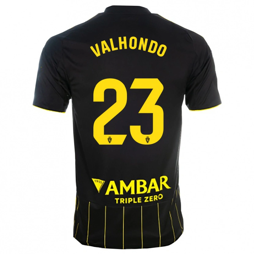 Danxen Homem Camisola Marcos Valhondo #23 Preto Amarelo Alternativa 2025/26 Camisa Brasil