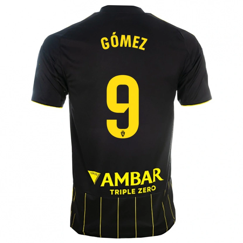 Danxen Homem Camisola Dani Gómez #9 Preto Amarelo Alternativa 2025/26 Camisa Brasil
