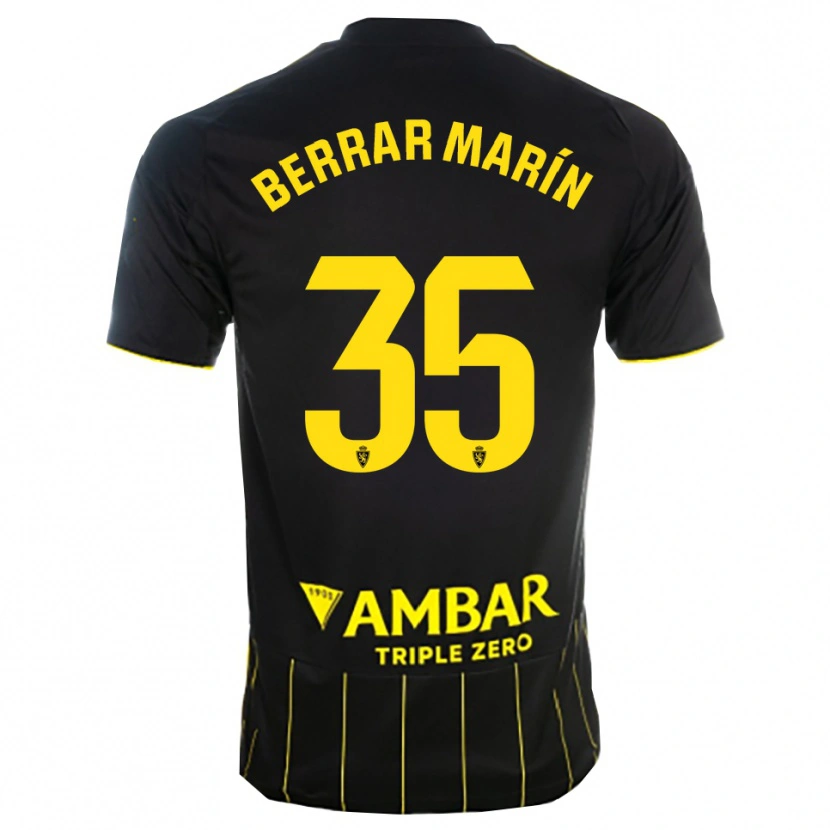 Danxen Homem Camisola Sergio Berrar #35 Preto Amarelo Alternativa 2025/26 Camisa Brasil