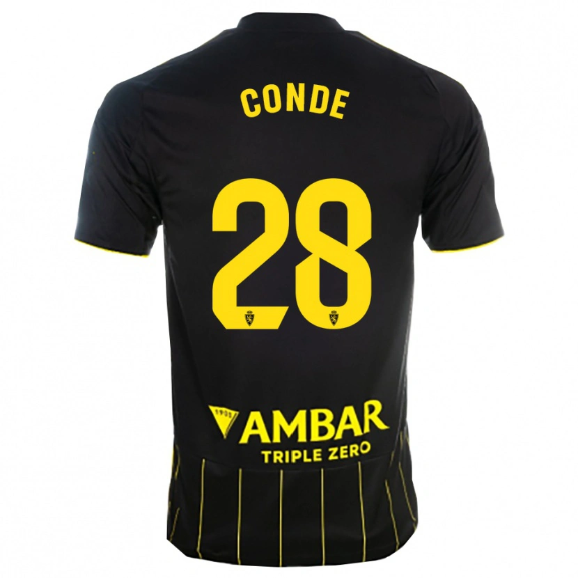 Danxen Homem Camisola Miguel Conde #28 Preto Amarelo Alternativa 2025/26 Camisa Brasil