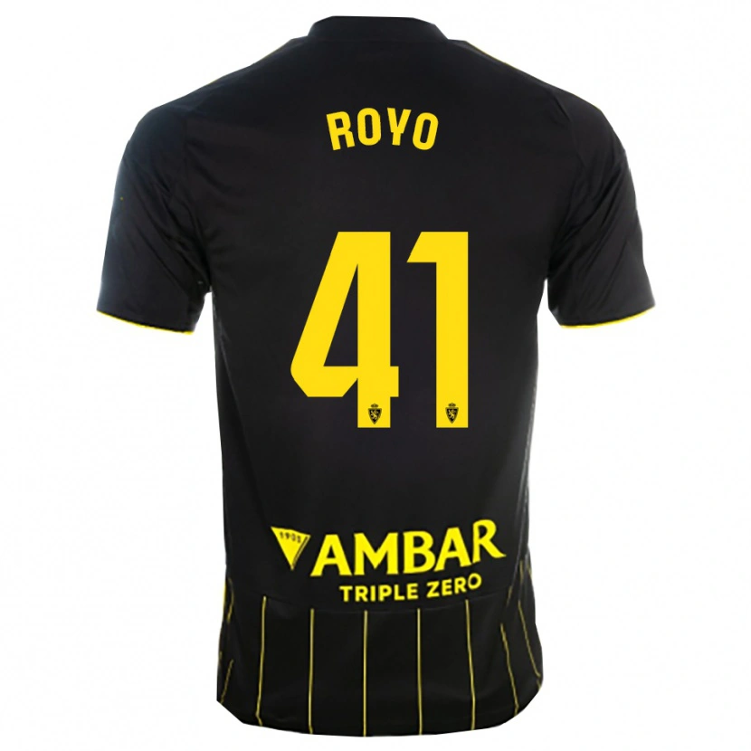 Danxen Homem Camisola Eduardo Royo #41 Preto Amarelo Alternativa 2025/26 Camisa Brasil