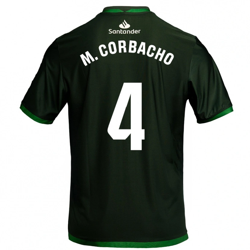 Danxen Homem Camisola María Corbacho Carrero #4 Verde Escuro Alternativa 2025/26 Camisa Brasil