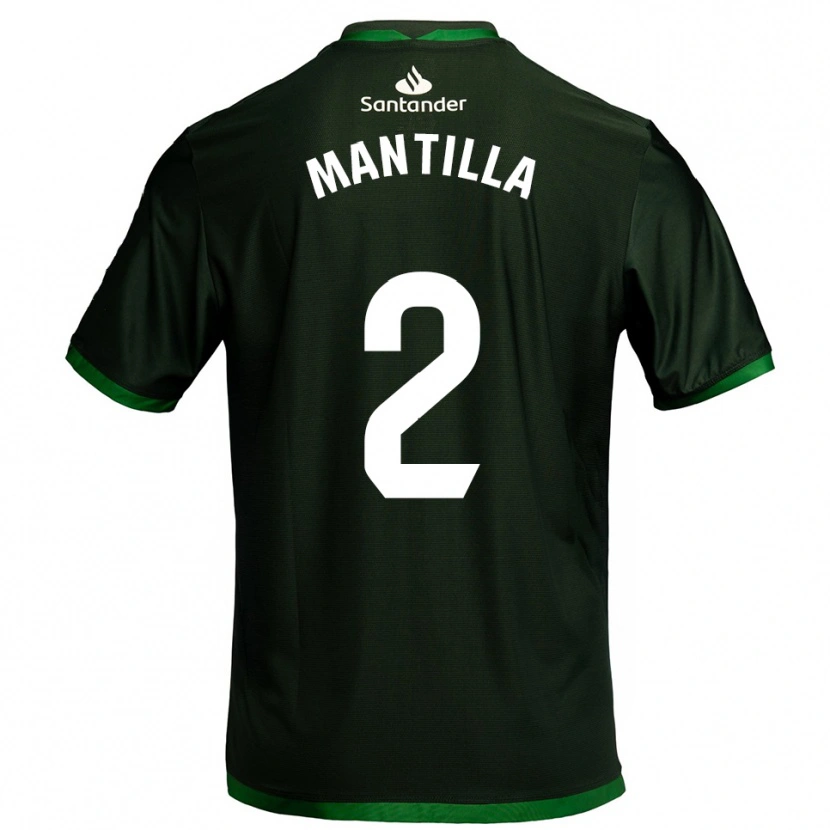 Danxen Homem Camisola Álvaro Mantilla #2 Verde Escuro Alternativa 2025/26 Camisa Brasil