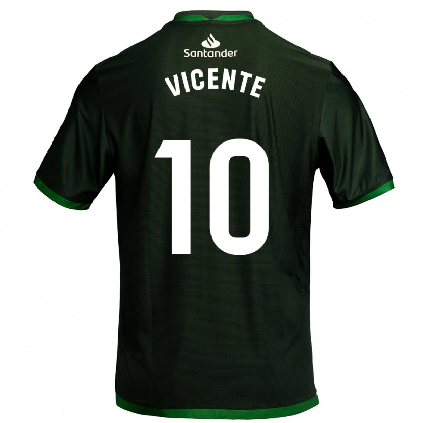 Danxen Homem Camisola Iñigo Vicente #10 Verde Escuro Alternativa 2025/26 Camisa Brasil