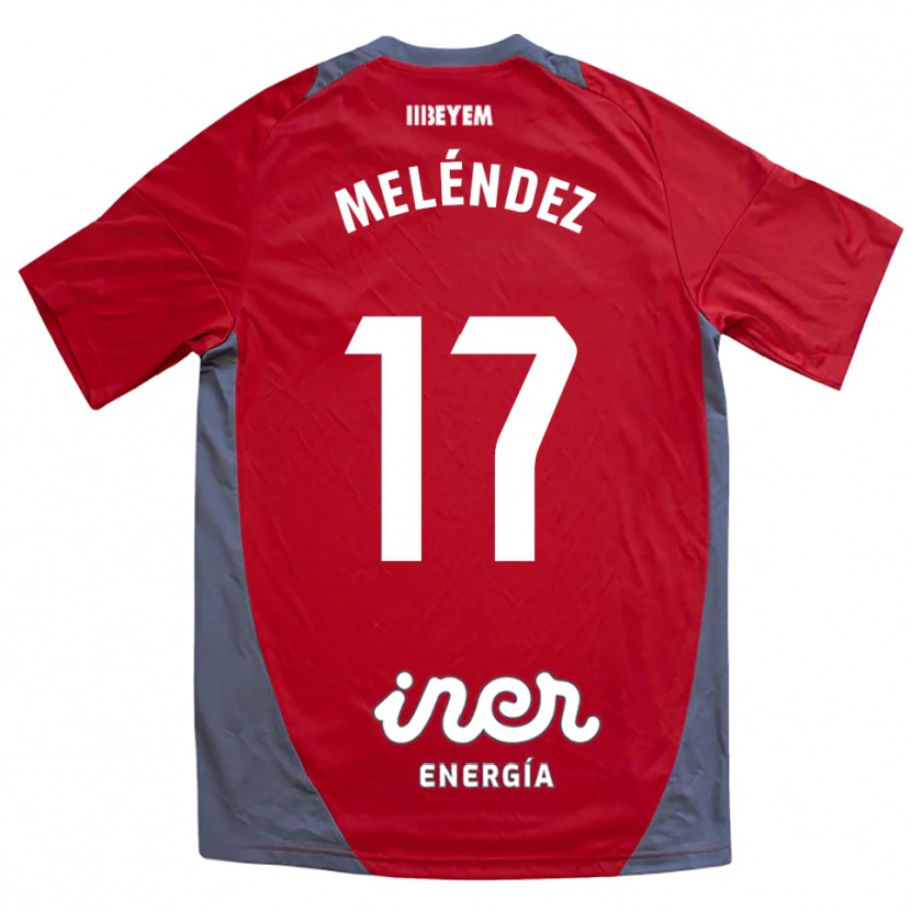 Danxen Homem Camisola Ale Meléndez #17 Vermelho Cinza Alternativa 2025/26 Camisa Brasil