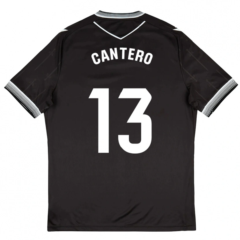 Danxen Homem Camisola Ander Cantero #13 Preto Branco Alternativa 2025/26 Camisa Brasil