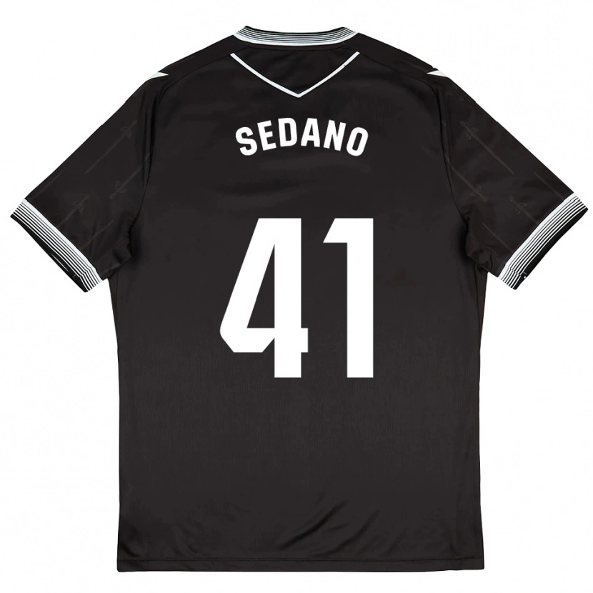 Danxen Homem Camisola Hugo Sedano #41 Preto Branco Alternativa 2025/26 Camisa Brasil