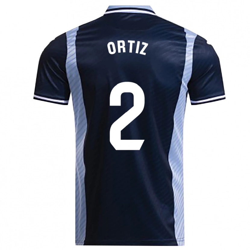 Danxen Homem Camisola Pedro Ortiz #2 Azul Marinho Azul Celeste Alternativa 2025/26 Camisa Brasil