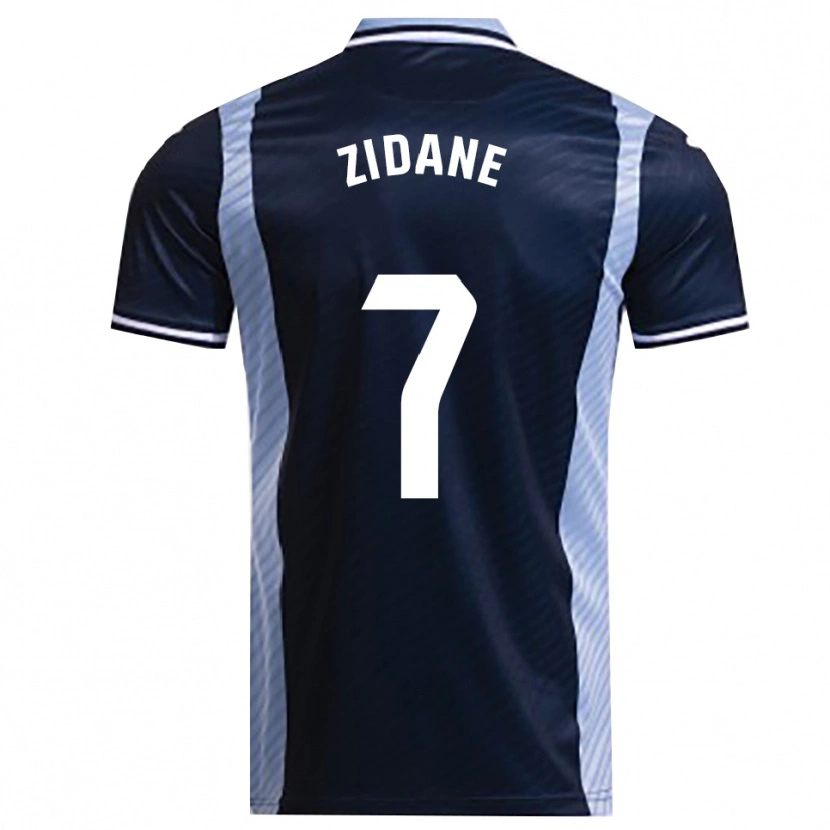 Danxen Homem Camisola Théo Zidane #7 Azul Marinho Azul Celeste Alternativa 2025/26 Camisa Brasil