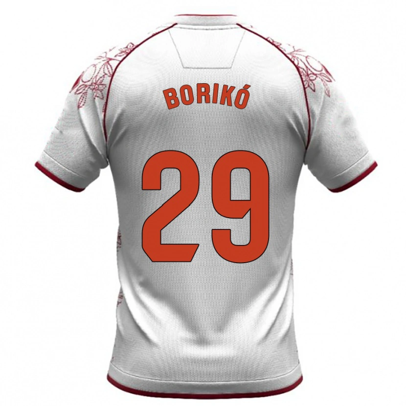 Danxen Homem Camisola Santi Borikó #29 Branco Borgonha Alternativa 2025/26 Camisa Brasil