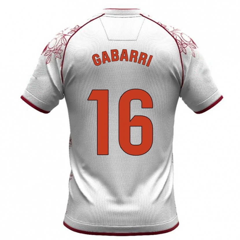 Danxen Homem Camisola Toni Gabarri #16 Branco Borgonha Alternativa 2025/26 Camisa Brasil