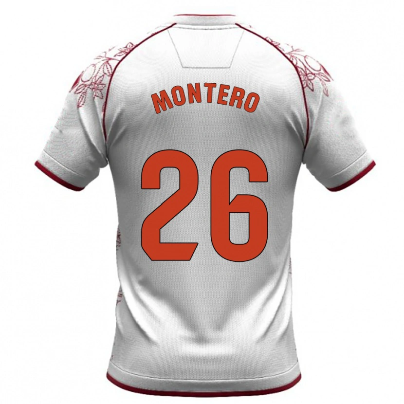 Danxen Homem Camisola Marcos Montero #26 Branco Borgonha Alternativa 2025/26 Camisa Brasil