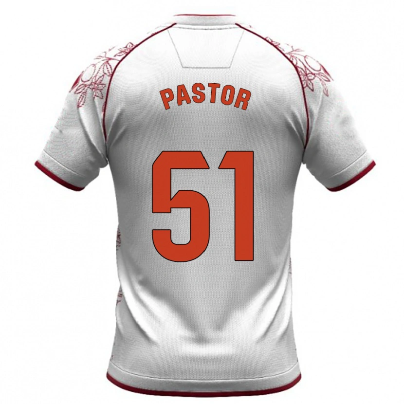 Danxen Homem Camisola Gonzalo Pastor #51 Branco Borgonha Alternativa 2025/26 Camisa Brasil