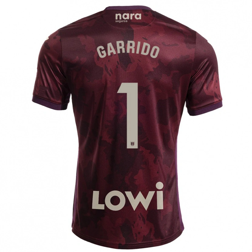 Danxen Homem Camisola Javi Garrido #1 Borgonha Branco Alternativa 2025/26 Camisa Brasil