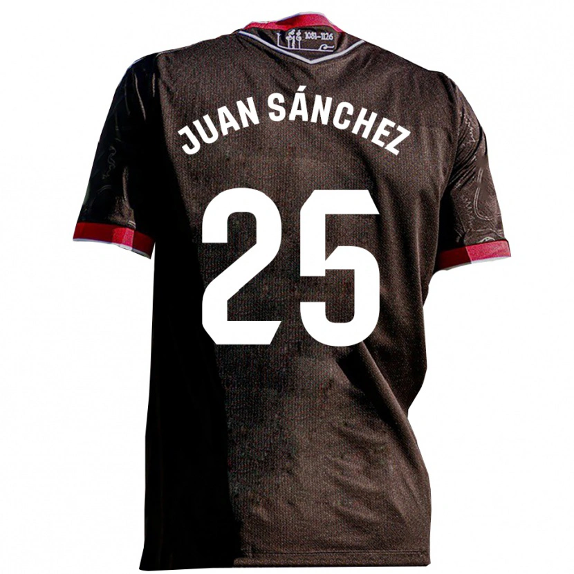 Danxen Homem Camisola Juan Sánchez #25 Preto Vermelho Alternativa 2025/26 Camisa Brasil