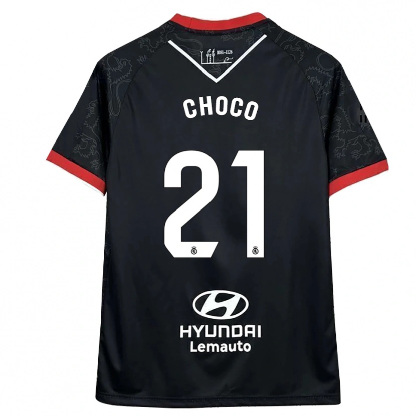 Danxen Homem Camisola Álvaro Choco #21 Preto Vermelho Alternativa 2025/26 Camisa Brasil