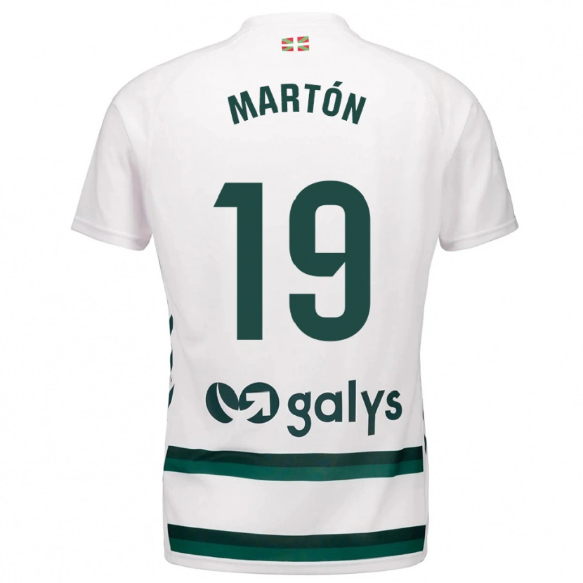 Danxen Homem Camisola Javi Martón #19 Branco Verde Alternativa 2025/26 Camisa Brasil
