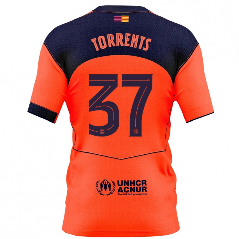 Danxen Homem Camisola Jofre Torrents #37 Laranja Marinho Terceiro 2025/26 Camisa Brasil