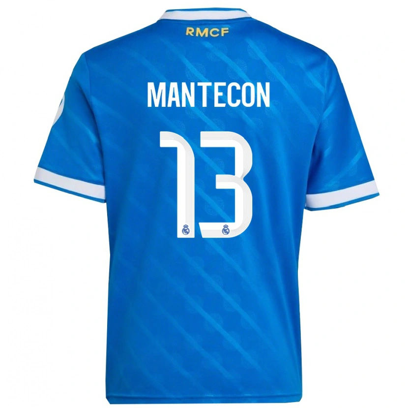 Danxen Homem Camisola Hugo Mantecón #13 Azul Branco Terceiro 2025/26 Camisa Brasil