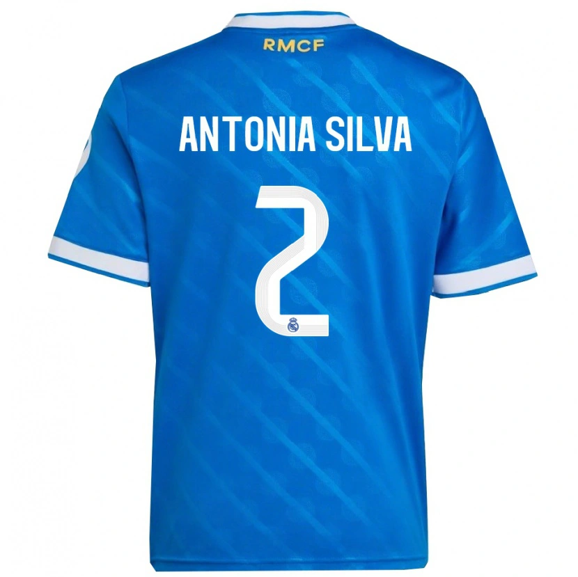 Danxen Homem Camisola Antônia Silva #2 Azul Branco Terceiro 2025/26 Camisa Brasil