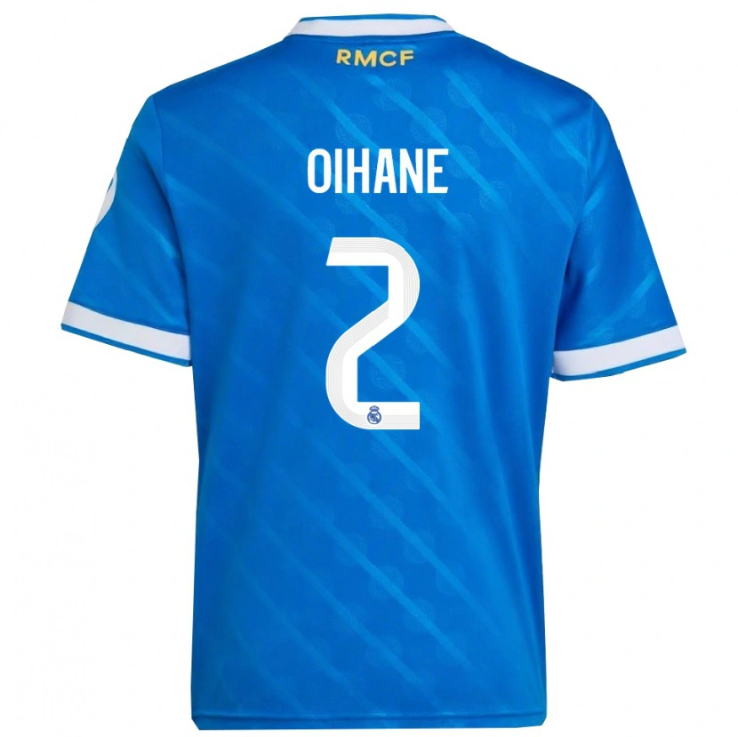 Danxen Homem Camisola Oihane Hernández #2 Azul Branco Terceiro 2025/26 Camisa Brasil