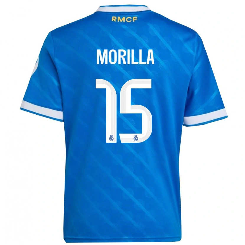 Danxen Homem Camisola Jairo Morilla #15 Azul Branco Terceiro 2025/26 Camisa Brasil