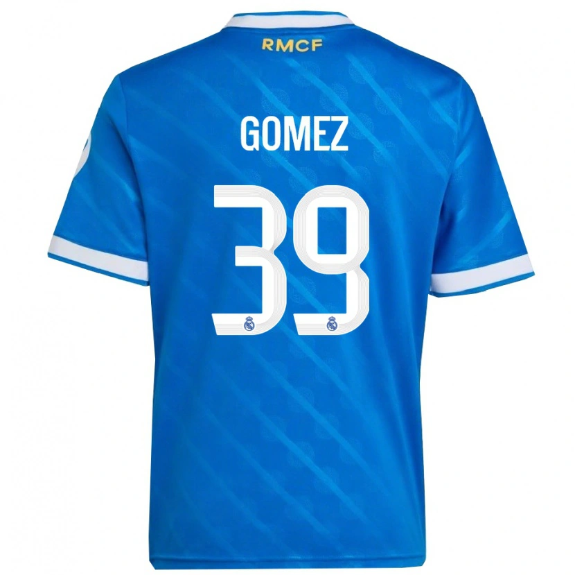Danxen Homem Camisola Eric Gómez #39 Azul Branco Terceiro 2025/26 Camisa Brasil