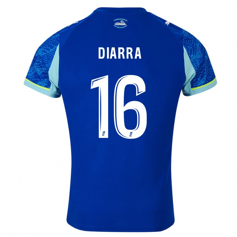 Danxen Homem Camisola Cheick Diarra #16 Azul Celeste Branco Terceiro 2025/26 Camisa Brasil